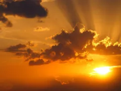 夕焼けの絵葉書