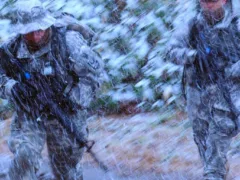 直立不動の敬礼