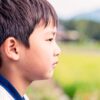 男の子の横顔