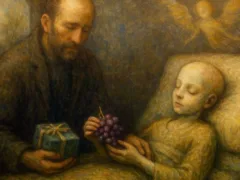 最後の小さな願い ― 一粒のぶどう