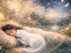 右肩のふとんの隙間に