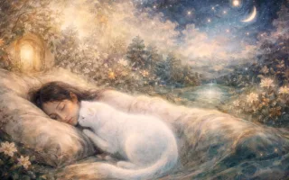 右肩のふとんの隙間に