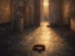 玄関で待っていた