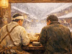 弟は黙って研いでいた