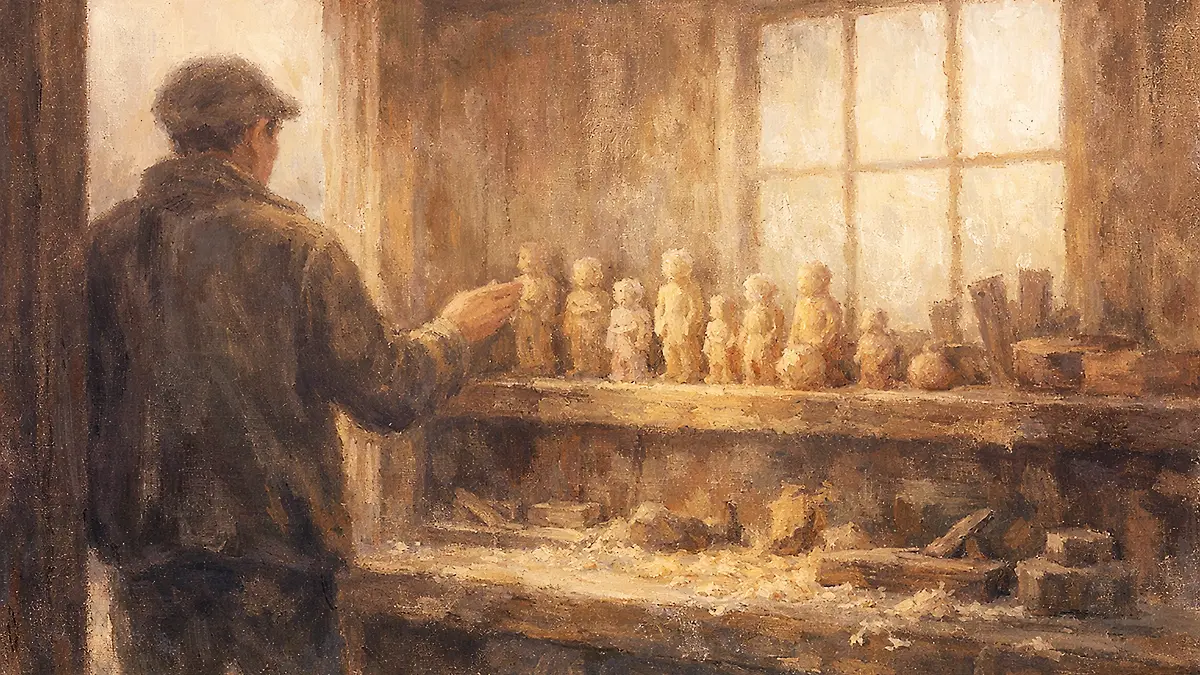 木工所の午後の光