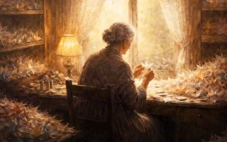 母が折り続けた千羽鶴