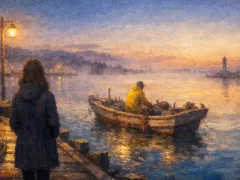 夜明け前に兄は立っていた