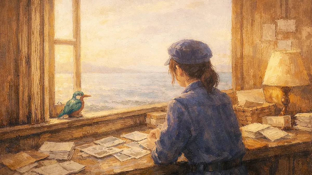 小さな郵便局と王のひなた