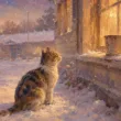 猫が運んだ茶のボタン