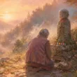峠の地蔵と金平糖