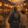 父の色褪せた半纏