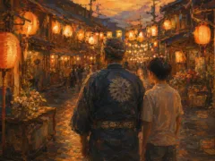 父の色褪せた半纏