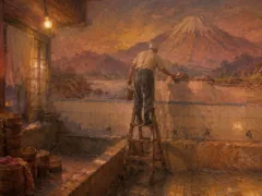 兄が塗らせなかった富士の裾