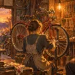 妻の青い点は自転車屋で止まる