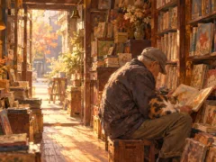 古書店の猫は絵本の上で眠る